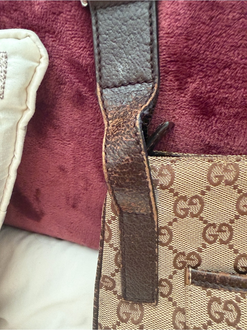 Vintage Gucci GG Supreme Monogrammed canvas shoulder bag with Strap 122793 - Picture 10 of 15